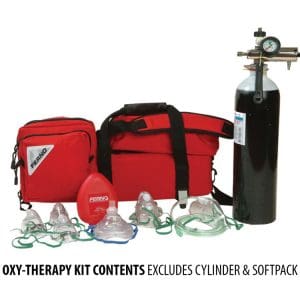 Ferno Oxy-Therapy Kit Contents for first aid, emergency response and resuscitation
